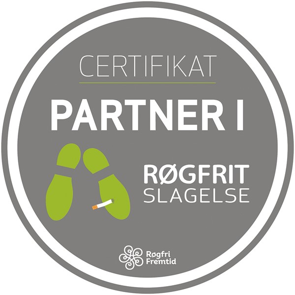 Certifikat - Partner i Røgfrit Slagelse