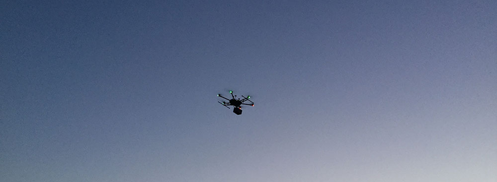 Vi filmer med droner ved Skalsbjerg